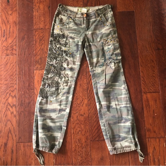 Miss Me Pants - Miss Me Cargo Pants Size Junior Large